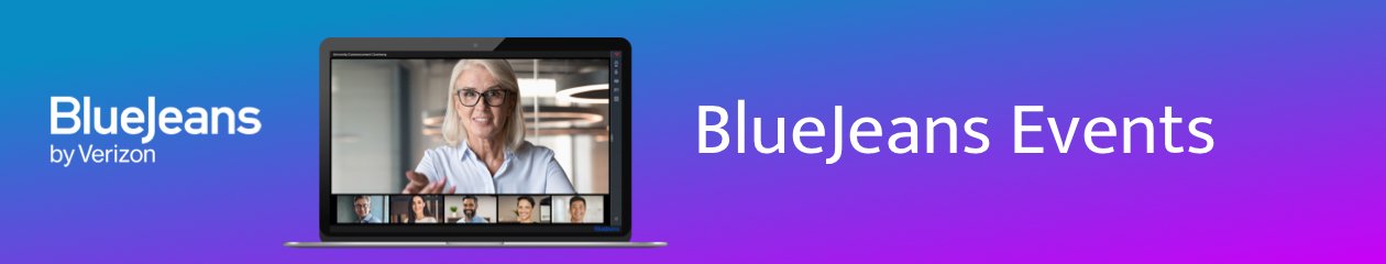 BlueJeans Virtual Events