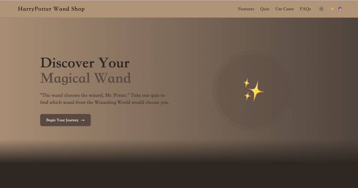 Harry Potter Wand Quiz