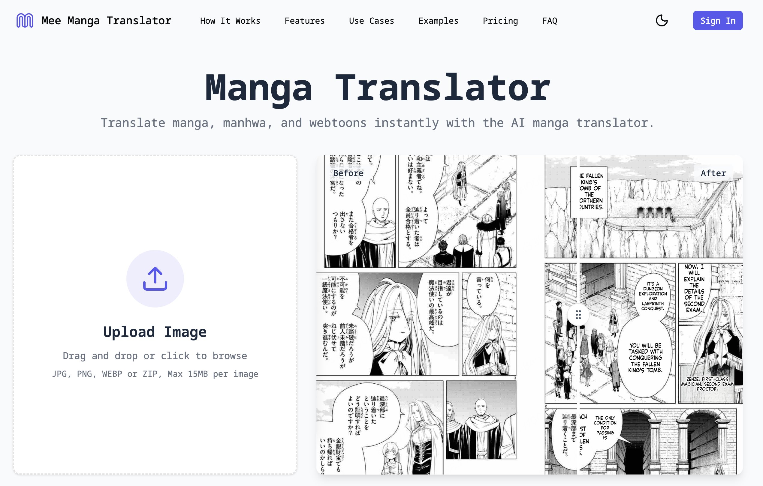 Mee Manga Translator 漫画翻译