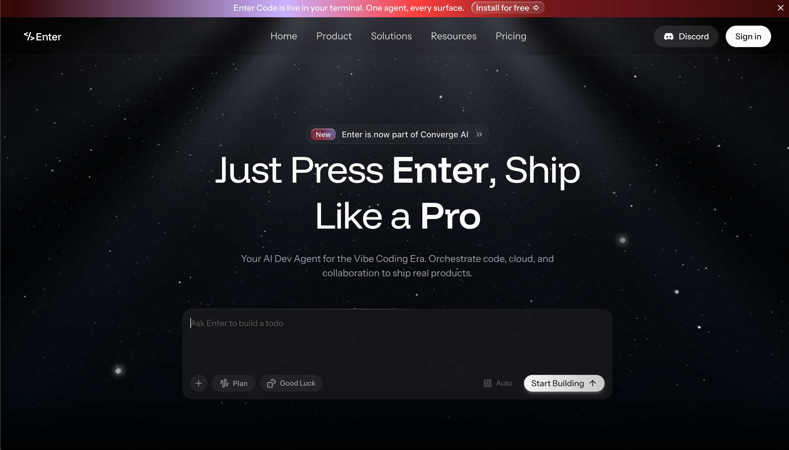 - Free AI Vibe Coding Tool Online for App & Game | Enter Pro